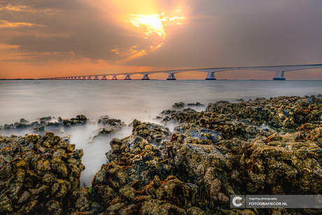 Oesterbanken, Zeelandbrug & Zonsondergang