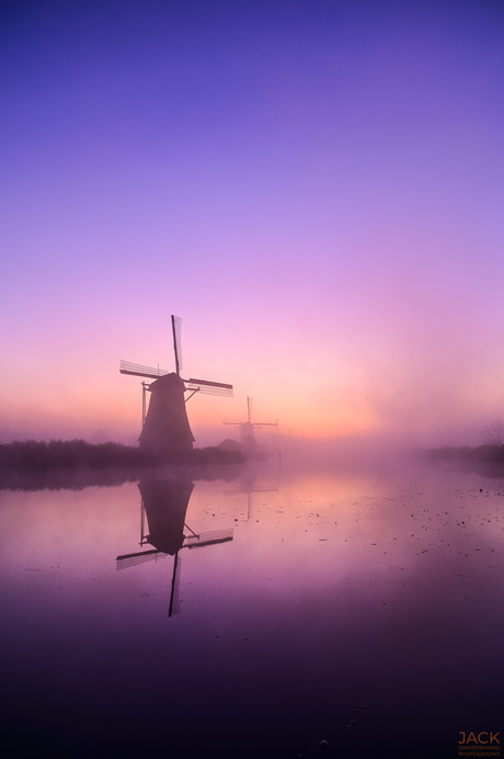 Molen in de mist