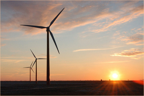 Zonsondergang Flevoland