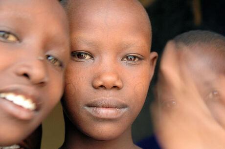 Schoolkinderen in Tanzania