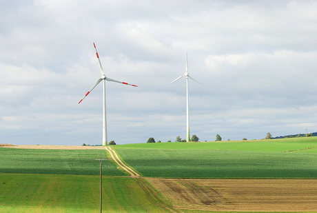 Uitzicht windmolen Wallersheim
