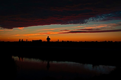 Zonsondergang 12.08.2015 Hoogkerk