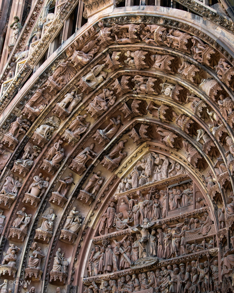 Poort van de Cathédrale Notre-Dame-de-Strasbourg