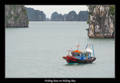 Fishing boat on Halong Bay