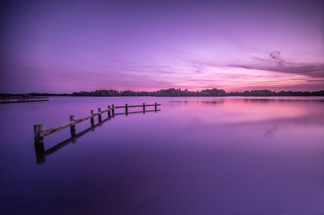 Paterswoldsemeer bij zonsondergang