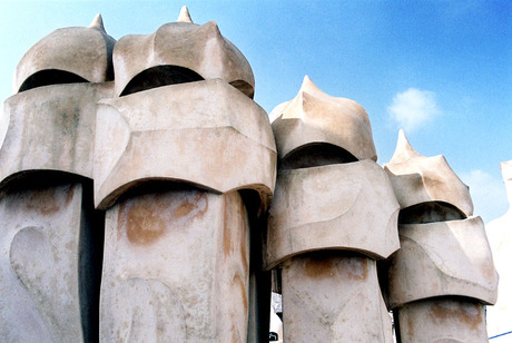 Barcelona: La Perdrera roofscape