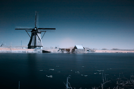 Kinderdijk in Infrarood