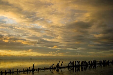 Avond op het wad