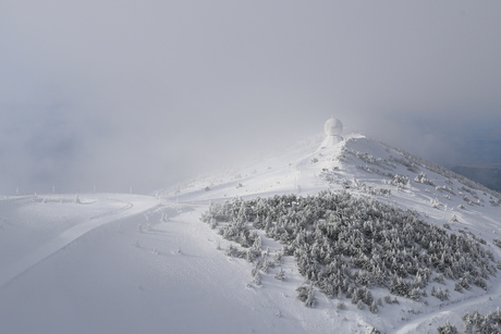 Sneeuw op de Mt Ventoux