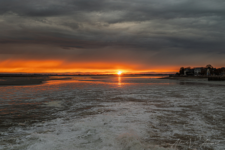 Le Crotoy in de avondzon