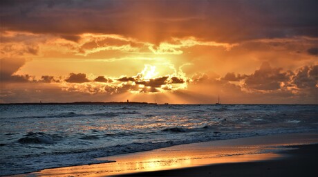 Gouden uur na zonsopkomst De Vliestroom Vlieland