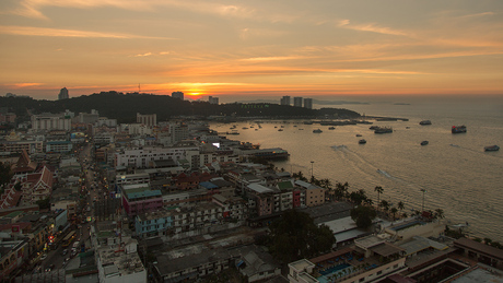 Zonsondergang in Pattaya