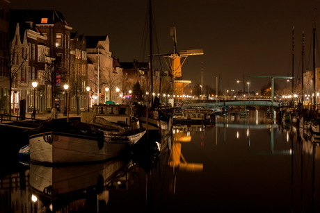 Delfshaven by night