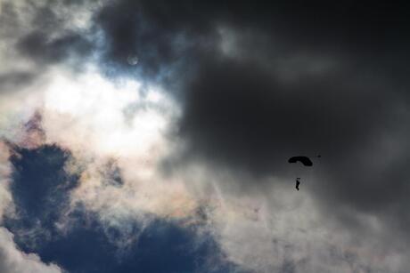 Cloudy parachute