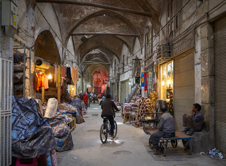 In de bazaar van Esfahan