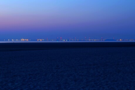 Avond foto Maasvlakte Rotterdam