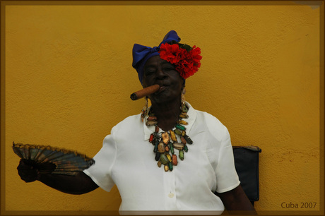 Vrouw in Havana