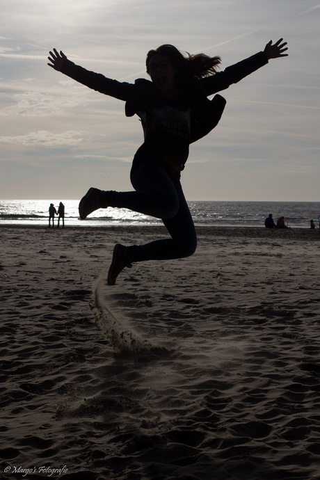 Jumping in the sun