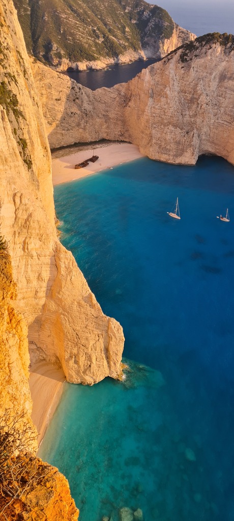 Golden hour Zakynthos Shipwreck Beach 