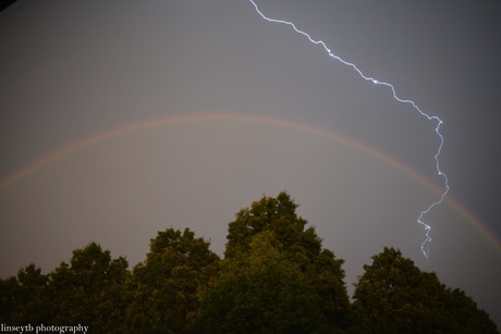 thunder and rainbow