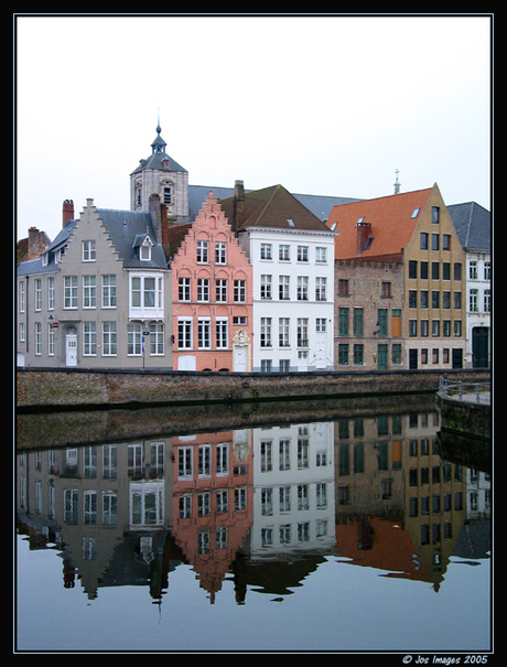 Weerspiegeling in Brugge