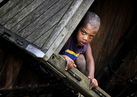 kinderen aan het spelen