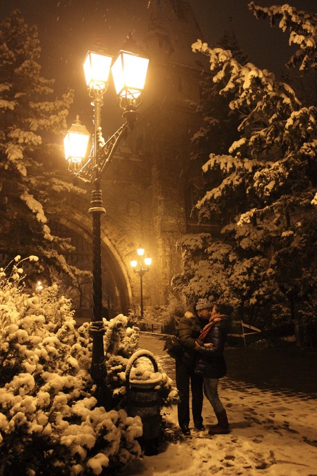 A winter night in Budapest