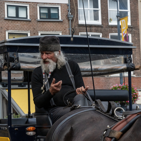 Portret van een Koetsier