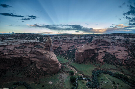 Zonsondergang in Canyon De Chelly