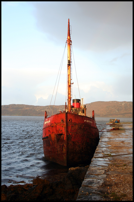 Oude vissersboot Ierland