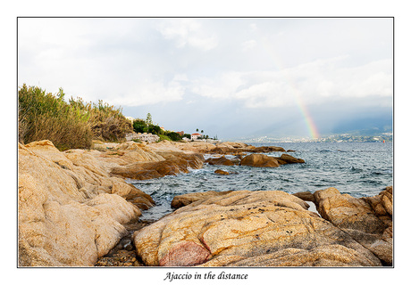 Ajaccio in the distance