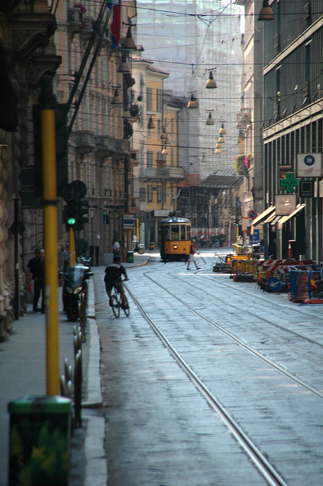 Straat beeld in Milaan
