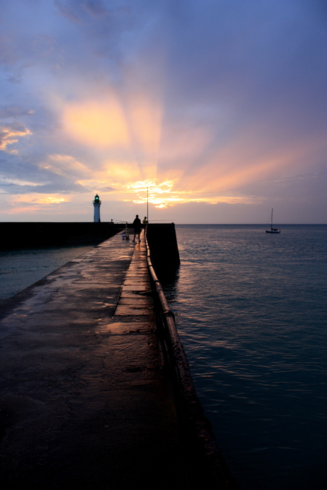 Zonsondergang van Normandie