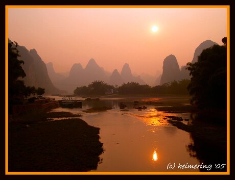 Sunset in China