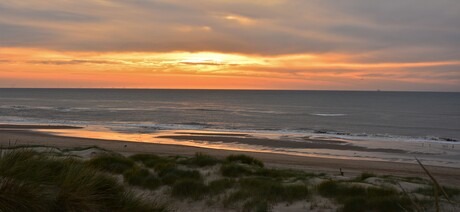 Zonsondergang  Hondsbossche  zeewering