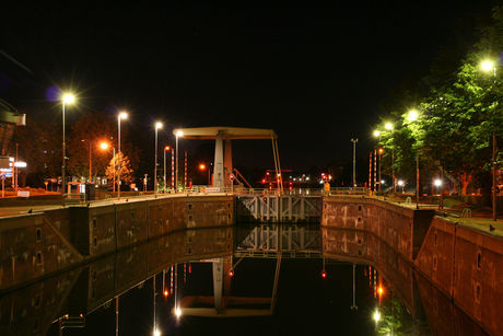 Grote sluis te Gorinchem.