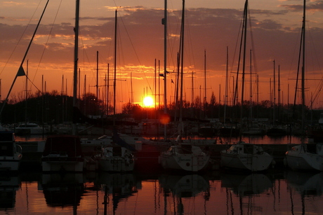 zonsondergang in Cap d' Agde