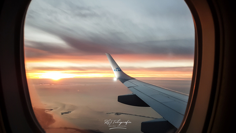 Sunset op 11.000ft