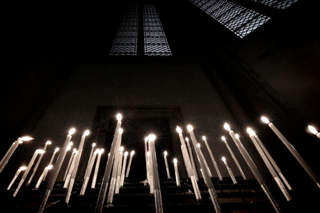 Kaarsen in de Domkerk te Utrecht