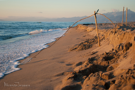 Kunst op het strand