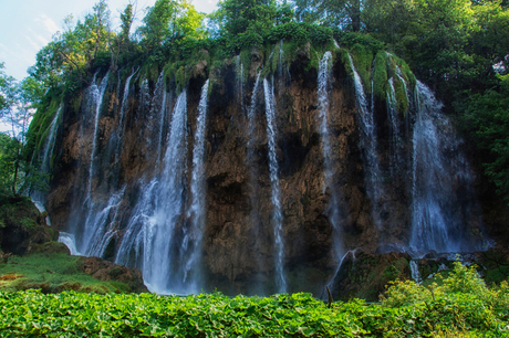 Plitvice lake waterfall