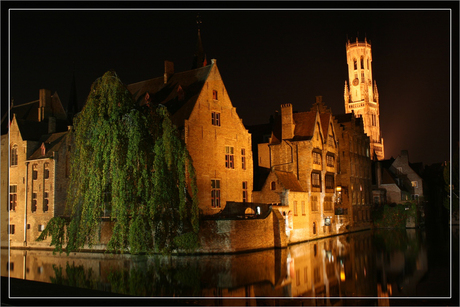 Bruges by night (Rozenhoedkaai)