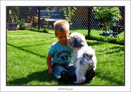 Liefde tussen kind en hond