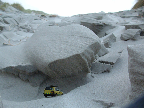 Op het strand