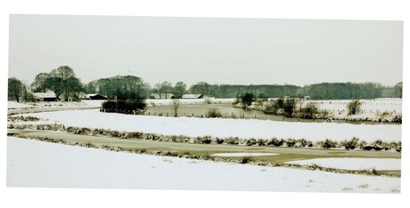 Winters Vechtlandschap bij Dalfsen