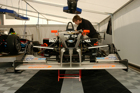 Formule BMW in het Paddock