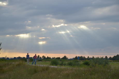 zonnige wolken