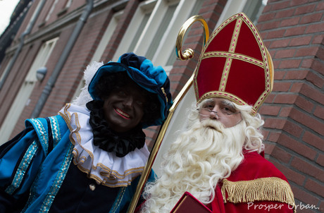 Sinterklaas in de straat