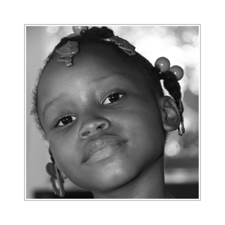 Portret Haitiaans meisje