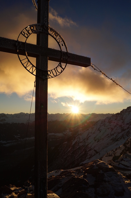 Last Light in the Alps